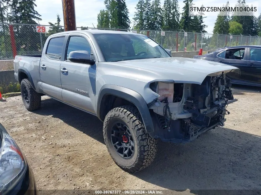 2021 Toyota Tacoma Trd Off-Road VIN: 3TMDZ5BN3MM104045 Lot: 39767377