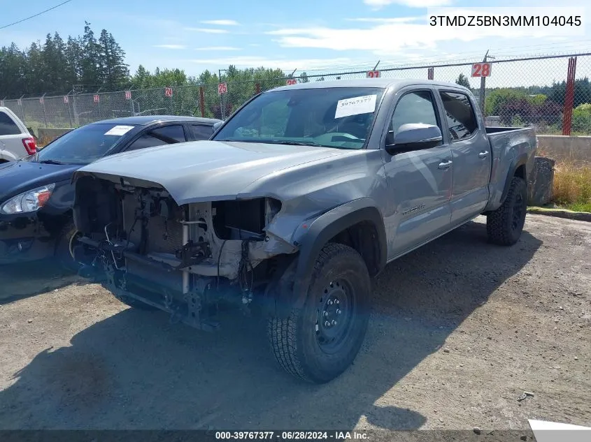 2021 Toyota Tacoma Trd Off-Road VIN: 3TMDZ5BN3MM104045 Lot: 39767377