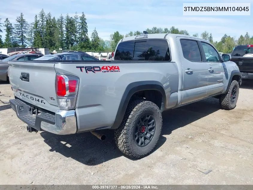 3TMDZ5BN3MM104045 2021 Toyota Tacoma Trd Off-Road