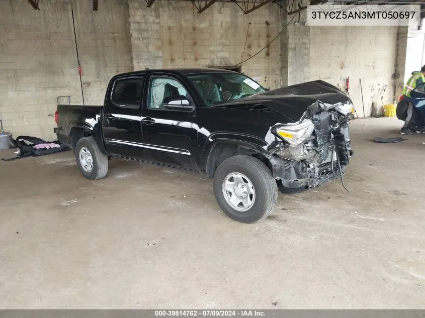 2021 Toyota Tacoma Sr V6 VIN: 3TYCZ5AN3MT050697 Lot: 39814762