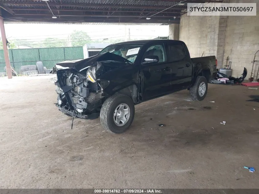 3TYCZ5AN3MT050697 2021 Toyota Tacoma Sr V6