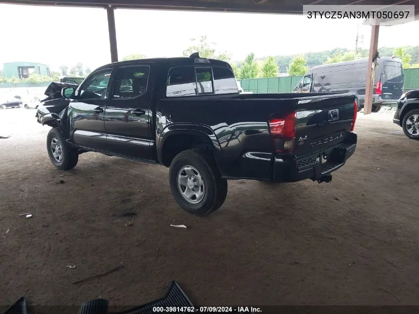 3TYCZ5AN3MT050697 2021 Toyota Tacoma Sr V6