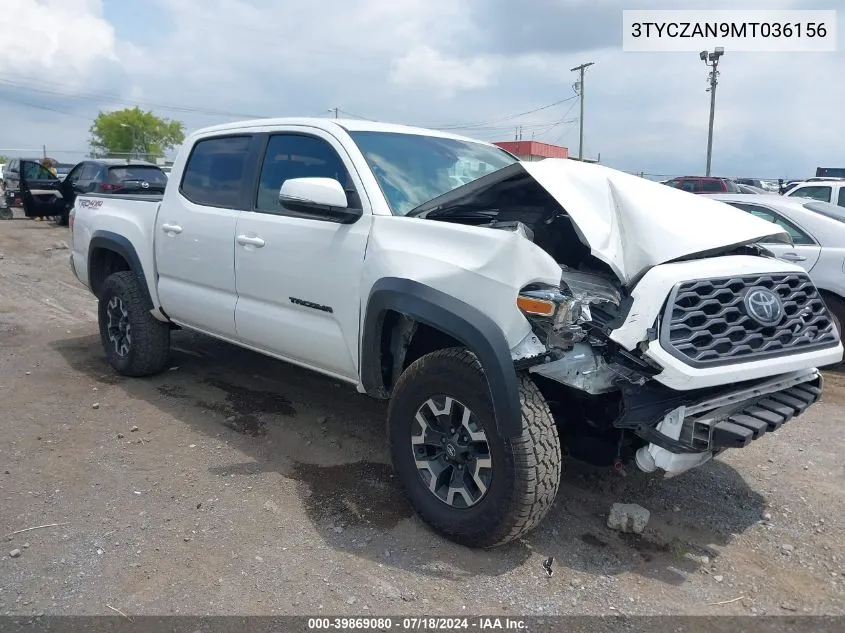 2021 Toyota Tacoma VIN: 3TYCZAN9MT036156 Lot: 39869080