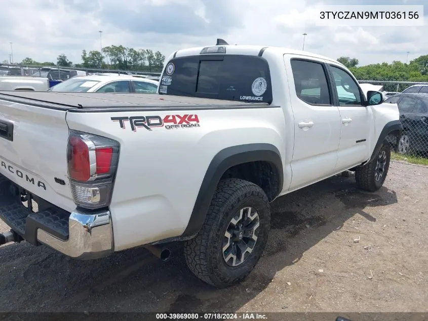 3TYCZAN9MT036156 2021 Toyota Tacoma