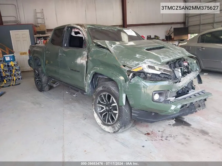 2021 Toyota Tacoma Trd Sport VIN: 3TMCZ5AN2MM375627 Lot: 39883476