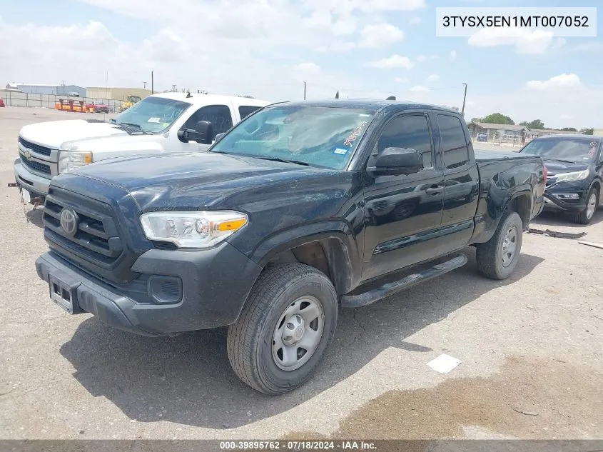 2021 Toyota Tacoma Sr VIN: 3TYSX5EN1MT007052 Lot: 39895762