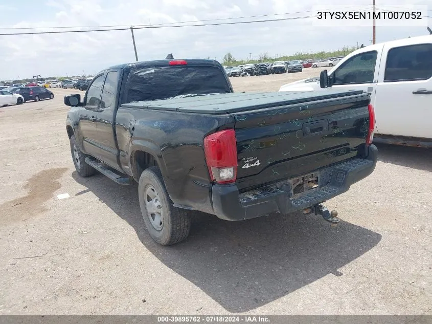 2021 Toyota Tacoma Sr VIN: 3TYSX5EN1MT007052 Lot: 39895762