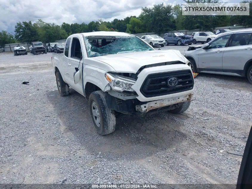 3TYRX5GN3MT007453 2021 Toyota Tacoma Sr