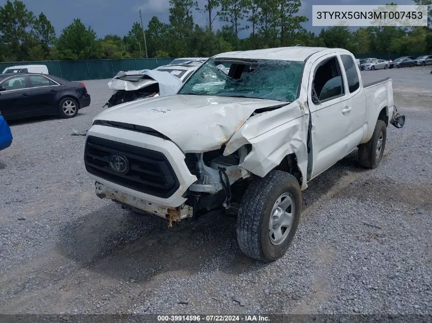 3TYRX5GN3MT007453 2021 Toyota Tacoma Sr