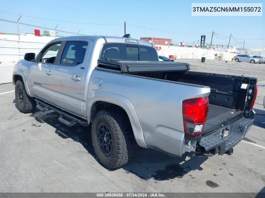 2021 Toyota Tacoma Sr5 V6 VIN: 3TMAZ5CN6MM155072 Lot: 39936858