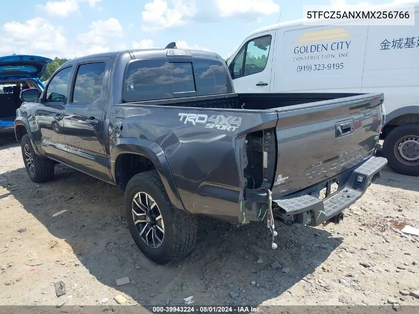 2021 Toyota Tacoma Trd Sport VIN: 5TFCZ5ANXMX256766 Lot: 39943224