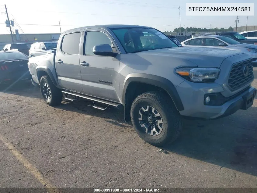 5TFCZ5AN4MX244581 2021 Toyota Tacoma Trd Off-Road