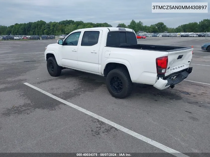 3TMCZ5AN0MM430897 2021 Toyota Tacoma Sr V6