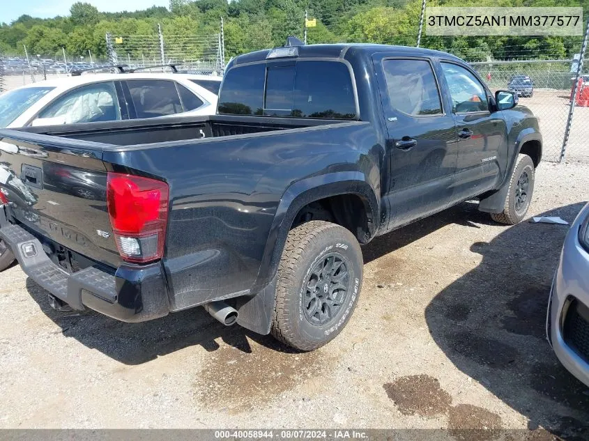 2021 Toyota Tacoma Sr5 V6 VIN: 3TMCZ5AN1MM377577 Lot: 40058944