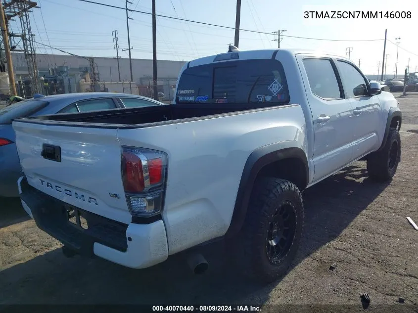 2021 Toyota Tacoma Trd Off-Road VIN: 3TMAZ5CN7MM146008 Lot: 40070440