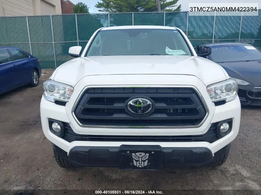 3TMCZ5AN0MM422394 2021 Toyota Tacoma Sr5 V6