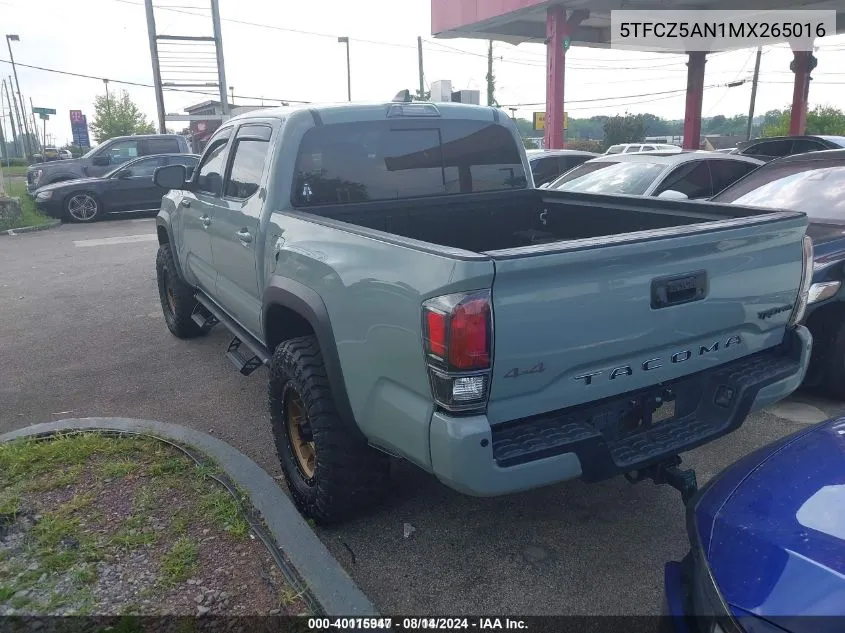 5TFCZ5AN1MX265016 2021 Toyota Tacoma Trd Pro