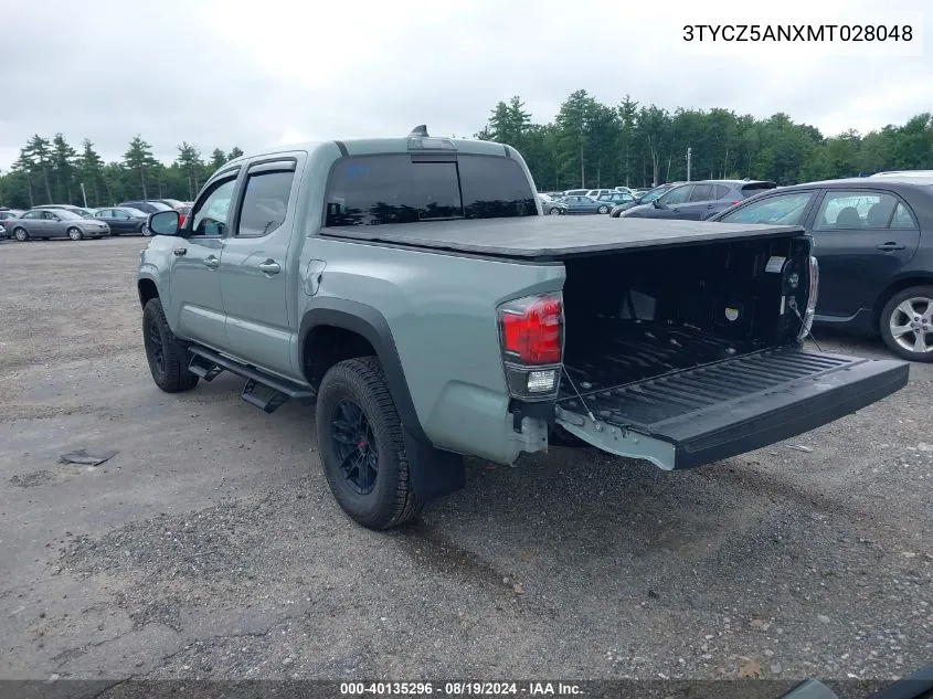 3TYCZ5ANXMT028048 2021 Toyota Tacoma Trd Pro