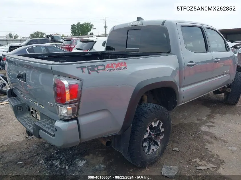 5TFCZ5AN0MX262852 2021 Toyota Tacoma Trd Off-Road