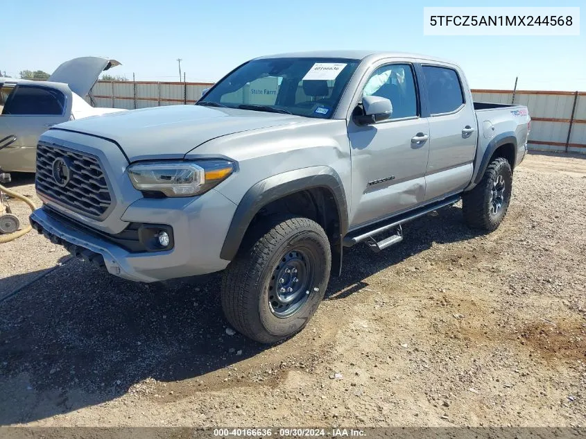 5TFCZ5AN1MX244568 2021 Toyota Tacoma Trd Off-Road