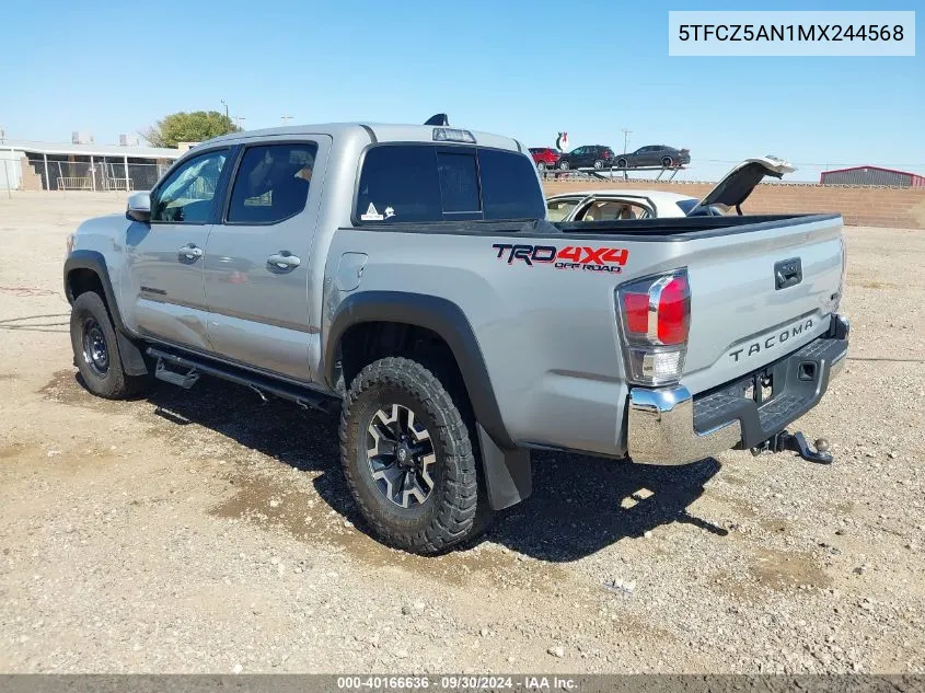 5TFCZ5AN1MX244568 2021 Toyota Tacoma Trd Off-Road