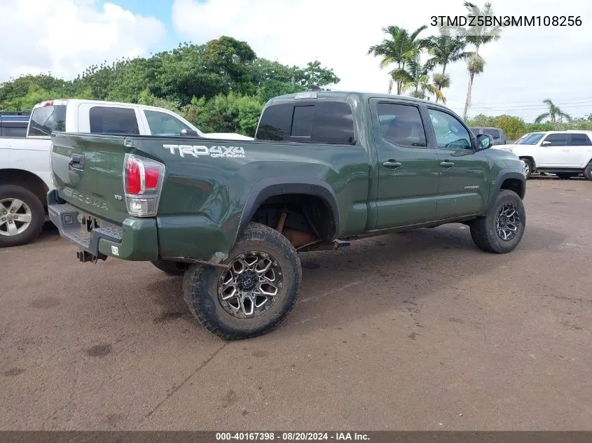 2021 Toyota Tacoma Trd Sport VIN: 3TMDZ5BN3MM108256 Lot: 40167398