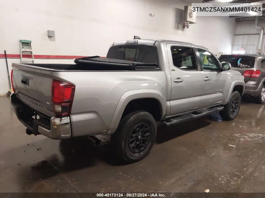 3TMCZ5ANXMM401424 2021 Toyota Tacoma Sr5 V6