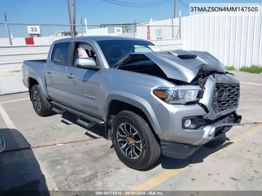 3TMAZ5CN4MM147505 2021 Toyota Tacoma Double Cab/Sr5/Trd Sport/Trd Off Road