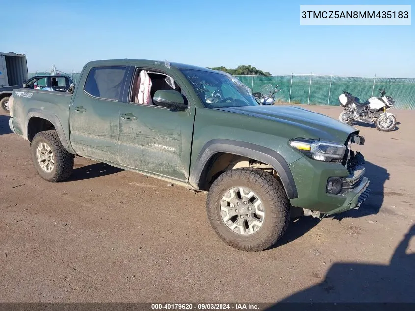 3TMCZ5AN8MM435183 2021 Toyota Tacoma Trd Off-Road