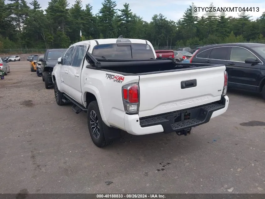 2021 Toyota Tacoma Trd Sport VIN: 3TYCZ5ANXMT044413 Lot: 40188833