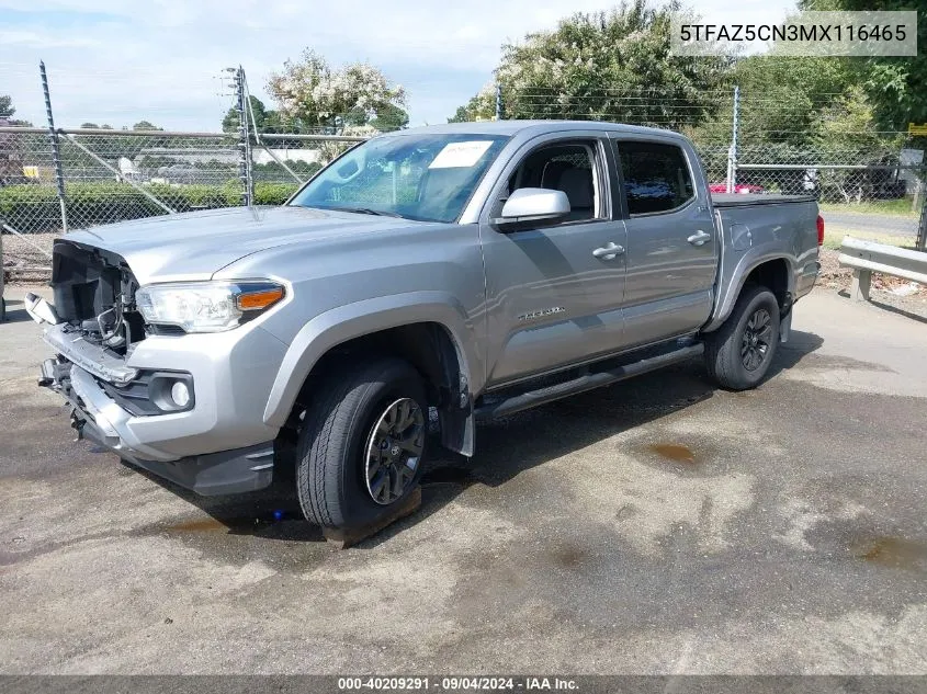 2021 Toyota Tacoma Sr5 V6 VIN: 5TFAZ5CN3MX116465 Lot: 40209291