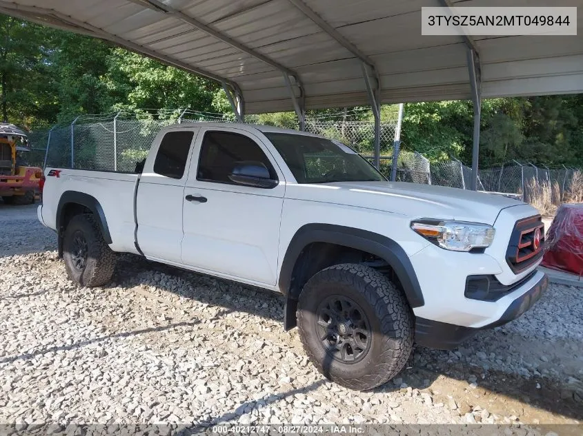 3TYSZ5AN2MT049844 2021 Toyota Tacoma Sr V6