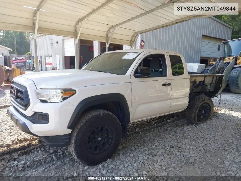 3TYSZ5AN2MT049844 2021 Toyota Tacoma Sr V6