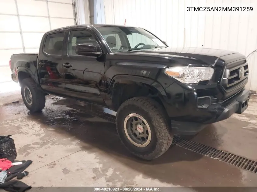 2021 Toyota Tacoma Sr V6 VIN: 3TMCZ5AN2MM391259 Lot: 40218923