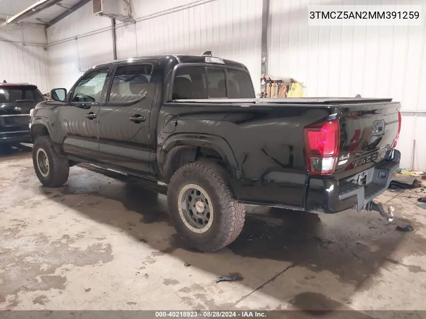 3TMCZ5AN2MM391259 2021 Toyota Tacoma Sr V6