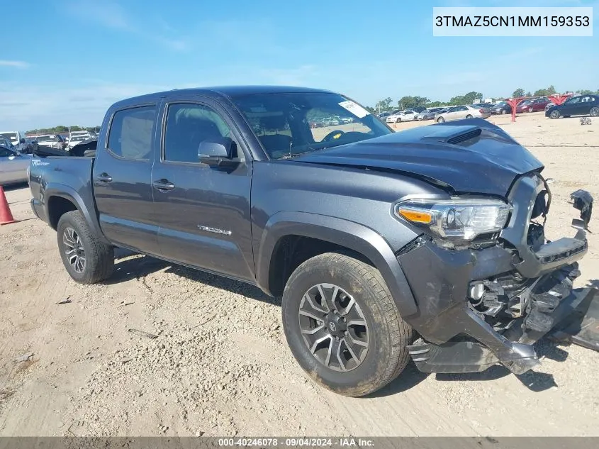 2021 Toyota Tacoma Trd Sport VIN: 3TMAZ5CN1MM159353 Lot: 40246078