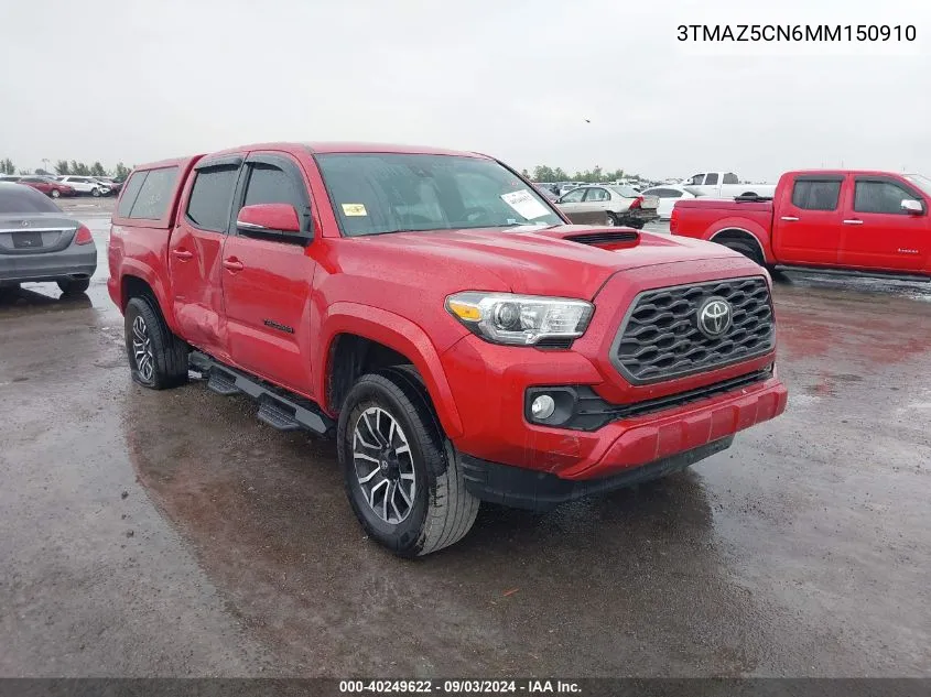 2021 Toyota Tacoma Trd Sport VIN: 3TMAZ5CN6MM150910 Lot: 40249622