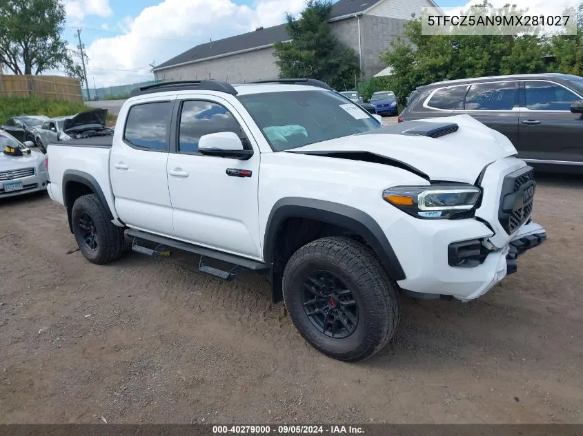 5TFCZ5AN9MX281027 2021 Toyota Tacoma Double Cab/Sr/Sr5/Trd Spo