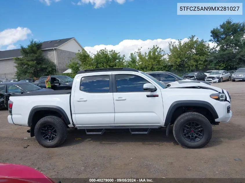 5TFCZ5AN9MX281027 2021 Toyota Tacoma Double Cab/Sr/Sr5/Trd Spo