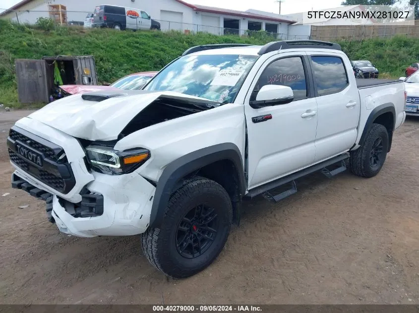 5TFCZ5AN9MX281027 2021 Toyota Tacoma Double Cab/Sr/Sr5/Trd Spo