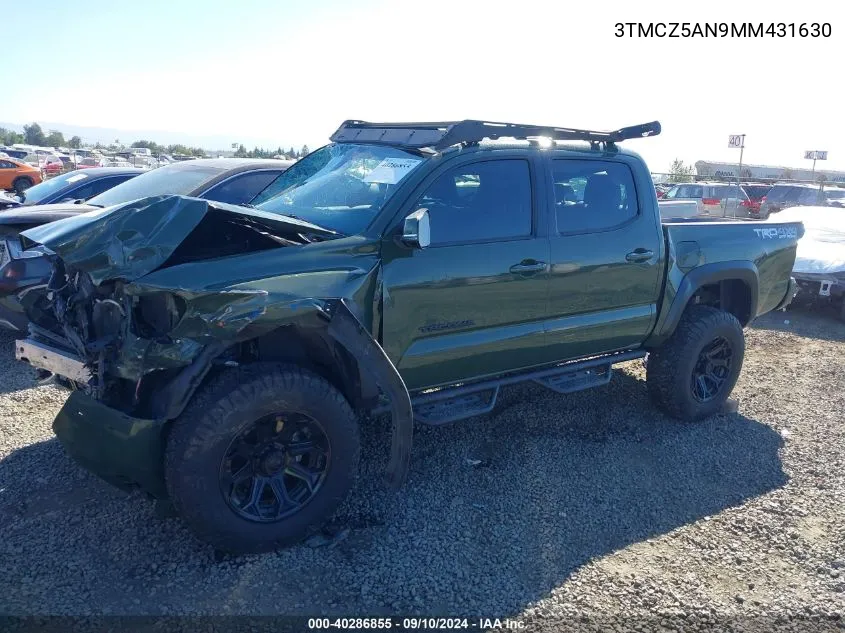 3TMCZ5AN9MM431630 2021 Toyota Tacoma Trd Off-Road