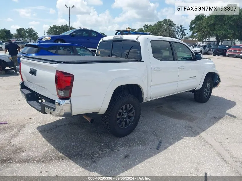 5TFAX5GN7MX193307 2021 Toyota Tacoma Sr5