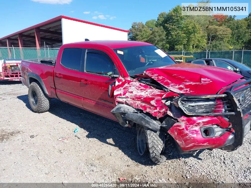 2021 Toyota Tacoma Trd Off-Road VIN: 3TMDZ5BN1MM105341 Lot: 40295420