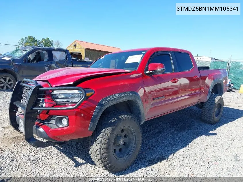 2021 Toyota Tacoma Trd Off-Road VIN: 3TMDZ5BN1MM105341 Lot: 40295420