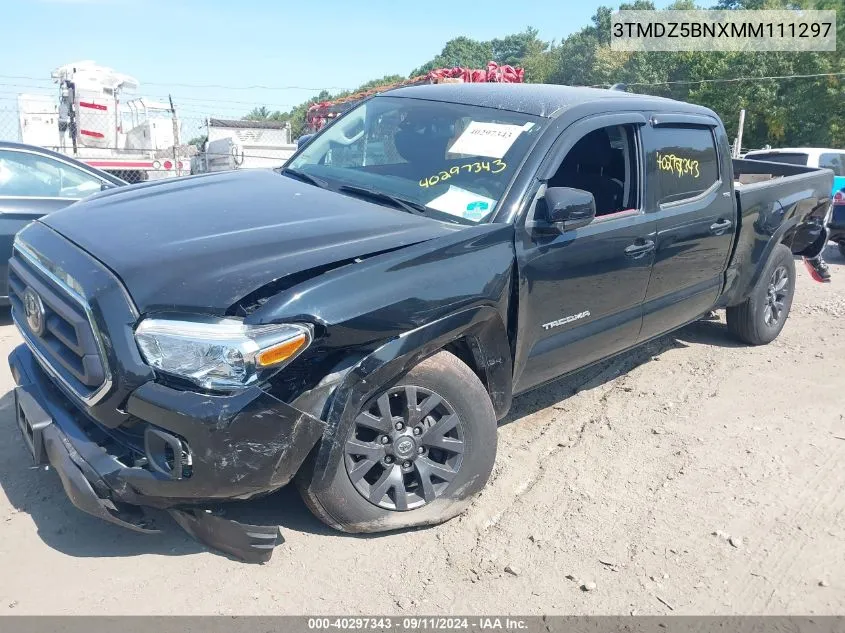 2021 Toyota Tacoma Sr5 V6 VIN: 3TMDZ5BNXMM111297 Lot: 40297343