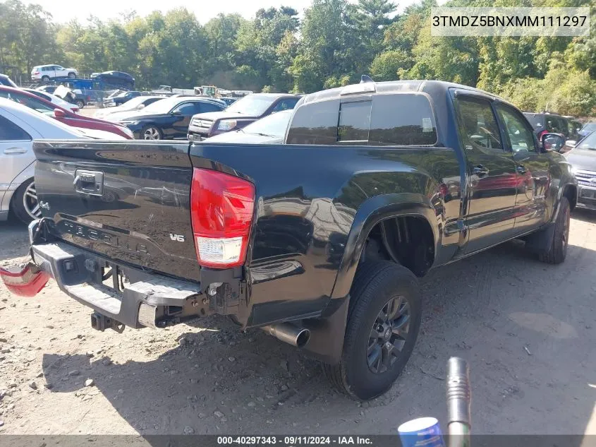 2021 Toyota Tacoma Sr5 V6 VIN: 3TMDZ5BNXMM111297 Lot: 40297343