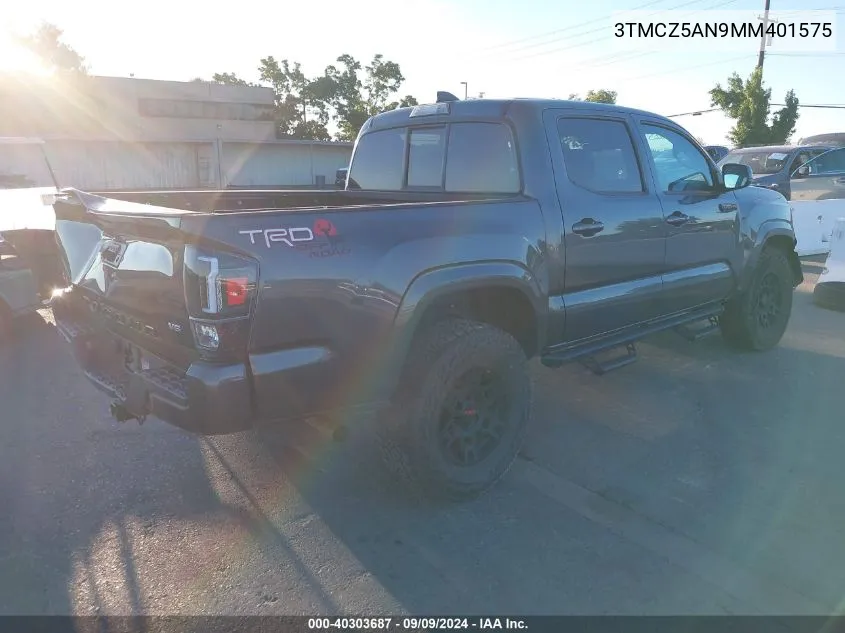 2021 Toyota Tacoma Sr V6 VIN: 3TMCZ5AN9MM401575 Lot: 40303687