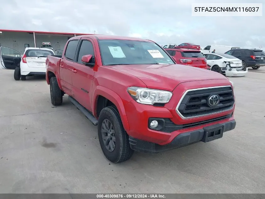 5TFAZ5CN4MX116037 2021 Toyota Tacoma Double Cab/Sr5/Trd Sport/