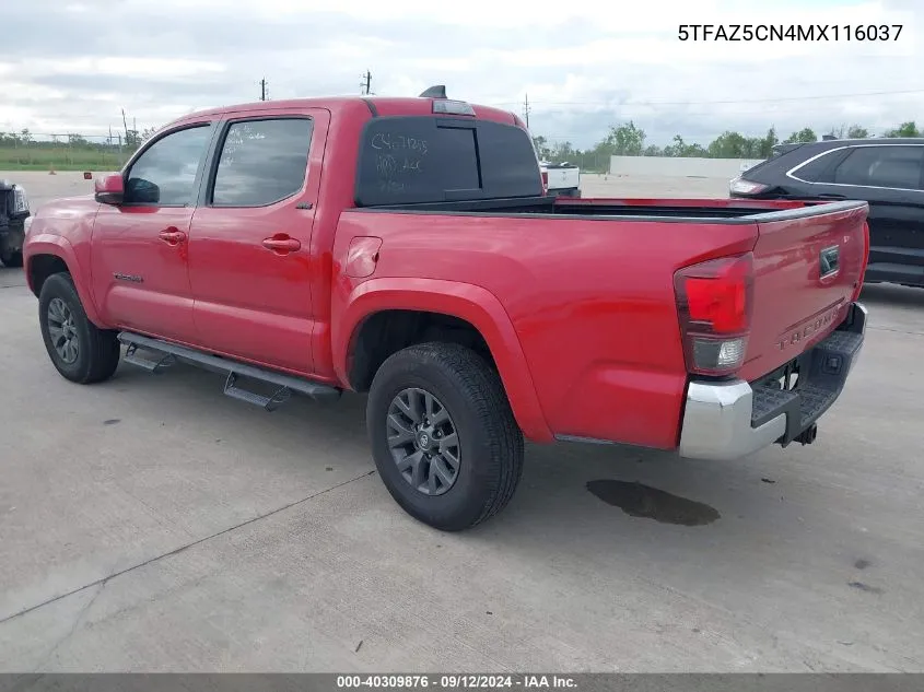 5TFAZ5CN4MX116037 2021 Toyota Tacoma Double Cab/Sr5/Trd Sport/