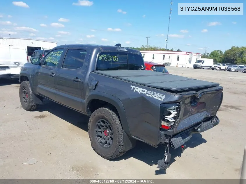 2021 Toyota Tacoma Trd Off-Road VIN: 3TYCZ5AN9MT038568 Lot: 40312760